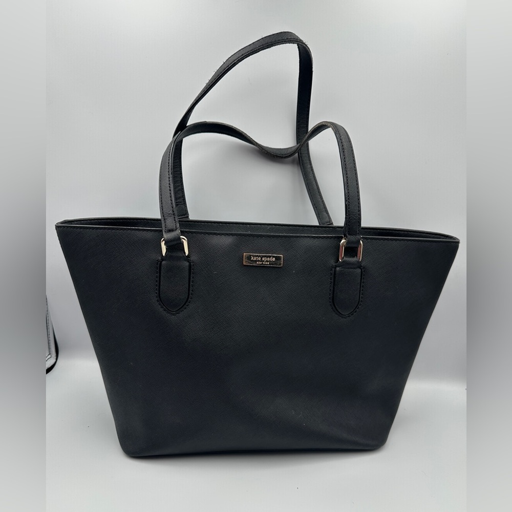 Kate Spade Black Saffiano Leather Laurel Way Small Dally Tote